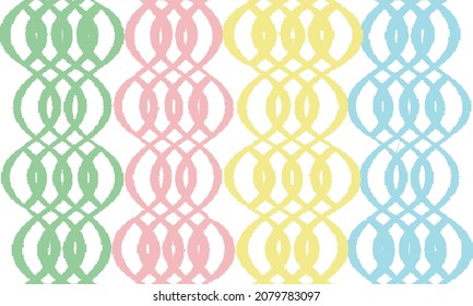 El pincel vectorial colorido rompe la textura. Fondo desigual y perturbado hecho de líneas de diferentes colores. Resumen de ilustración de vector con problemas. Superposición para el efecto interesante y la profundidad. EPS10