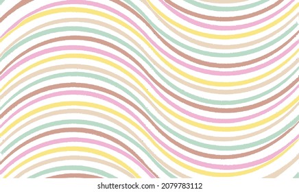Colorful vector brush srokes texture. Distressed uneven background made of lines of different colors. Abstract distressed vector illustration. Overlay for interesting effect and depth. EPS10