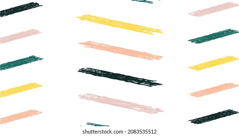 Colorful vector brush srokes texture. Distressed uneven background made of lines of different colors. Abstract distressed vector illustration. Overlay for interesting effect and depth. EPS10