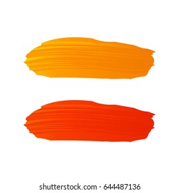 Colorful vector brush strokes.Eps 10
