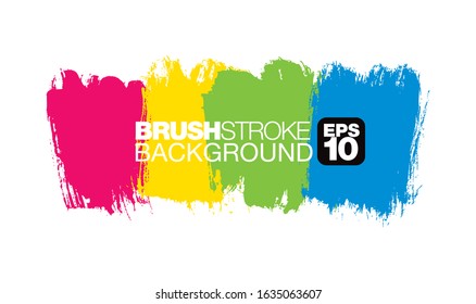 colorful vector brushstroke background, vector illustration