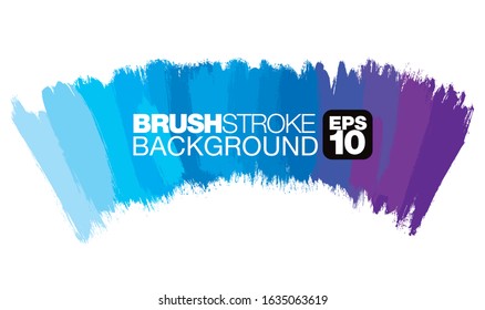 colorful vector brushstroke background, vector illustration