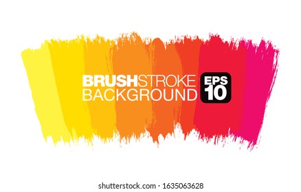 colorful vector brushstroke background, vector illustration