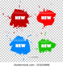 Colorful Vector Business Icons With New Title 