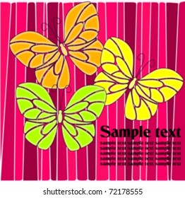 Colorful vector butterflies