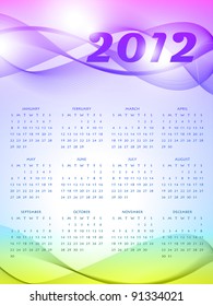 colorful vector calender design illustration