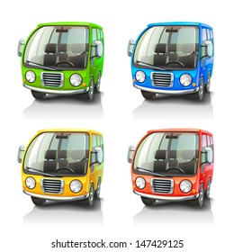 Colorful vector cars