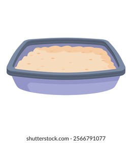 Colorful vector cartoon illustration of a delicious and healthy hummus tray with chickpeas, a popular middle eastern cuisine dip, perfect for menus, catering, and veganvegetarian recipes