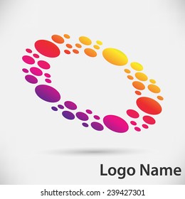 Colorful Vector Circle Logo Design Template. Vector illustration.