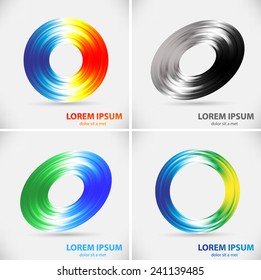 Colorful Vector Circle Logo Design Template. Vector illustration.