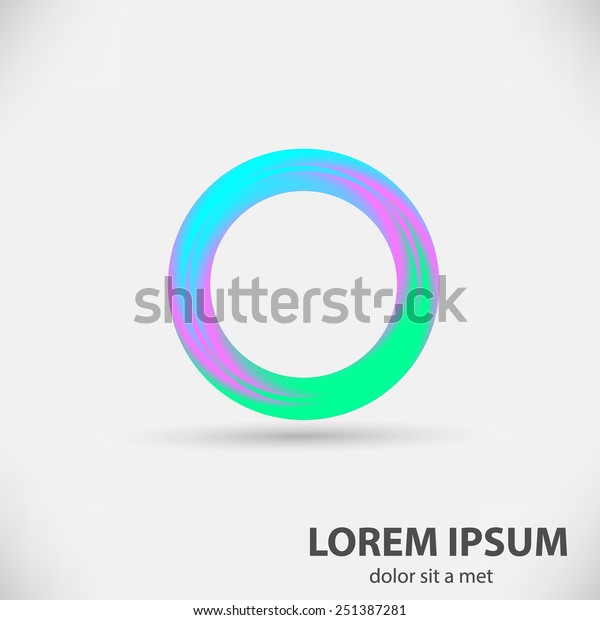 Colorful Vector Circle Logo Design\
Template. Vector\
illustration.