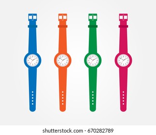 Colorful vector clock design