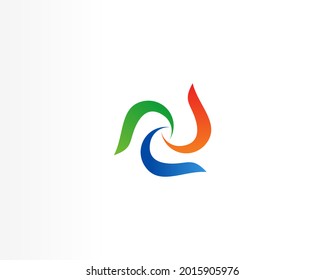 colorful vector company logo icon design concept