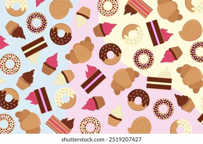 Colorful vector confecionery abstarct background.