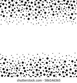 Colorful vector confetti isolated on white background.