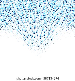 Colorful vector confetti isolated on background.