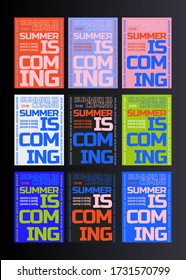 
Colorful vector cover design with text. Future poster template.