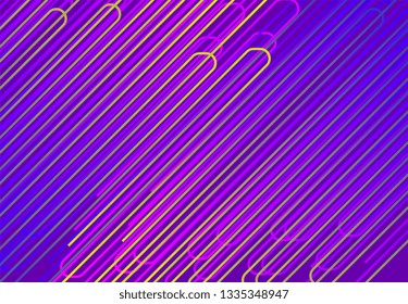 colorful vector cover with straight stripes abstract illustration with purple gradient. trend design for your business - Vector