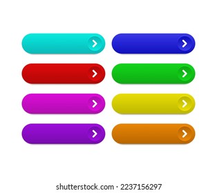 Colorful vector CTA buttons set.