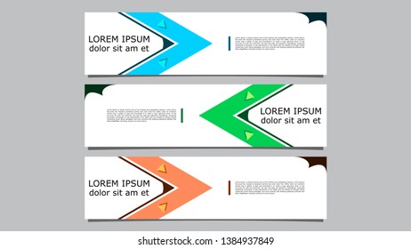 Colorful Vector design Banner background. Triangle shape illustration