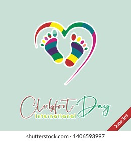 Colorful Vector Design For Clubfoot Day On June 3rd