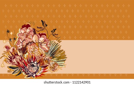 colorful vector design flower art painting decoration wallpaper