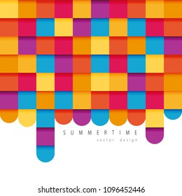 Colorful vector design. Geometric illustration. Flat style.
