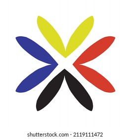 bunter Vektordesign-Logo-Konzept für Vorlage