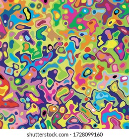Diseño vectorial colorido. Concepto moderno de arte, composición gráfica y textura rica para el tema de la imaginación, la creatividad y el arte. Adecuado como imagen de fondo, fondo de pantalla u otras ideas.