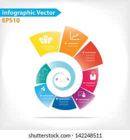 Diseño vectorial colorido para diseño de flujo de trabajo, diagrama, opciones numéricas, diseño web, infografías