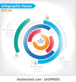 Colorful vector design for workflow layout, diagram, number options, web design, infographics