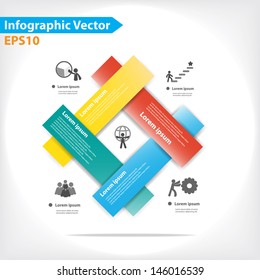 Colorful vector design for workflow layout, diagram, number options, web design, infographics