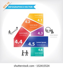 Colorful vector design for workflow layout, diagram, number options, web design, infographics
