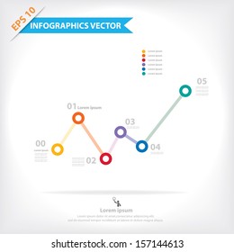 Colorful vector design for workflow layout, diagram, number options, web design, infographics, etc.