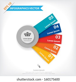 Colorful vector design for workflow layout, diagram, number options, web design, infographics.