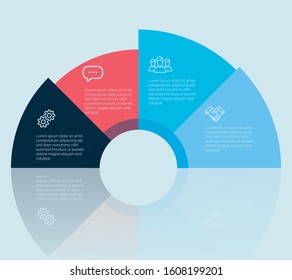 Colorful vector design for workflow layout, diagram, number options