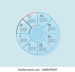 Colorful vector design for workflow layout, diagram, number options