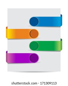 Colorful vector design for workflow layout, number options, web design, infographics.