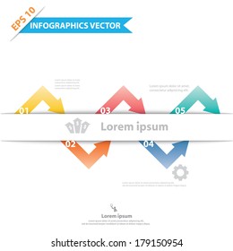Colorful vector design for workflow layout, diagram, number options, web design, presentation template, infographics.