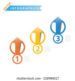 Colorful vector design for workflow layout, presentation template, diagram, number options, web design, infographics.