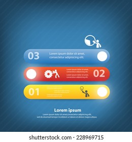 Colorful vector design for workflow layout, diagram, number options, web design, presentation template, infographics.