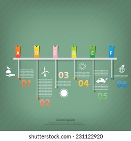 Colorful vector design for workflow layout, diagram, number options, web design, presentation template, infographics.