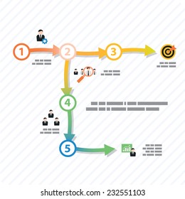 Colorful vector design for workflow layout, presentation template, diagram, number options, web design, infographics.