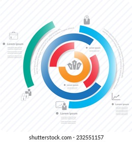 Colorful vector design for workflow layout, presentation template, diagram, number options, web design, infographics.