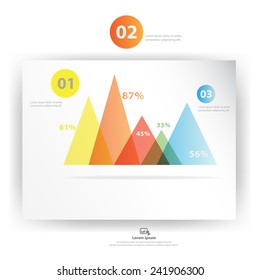 Colorful vector design for workflow layout, diagram, number options, web design, presentation template, infographics.