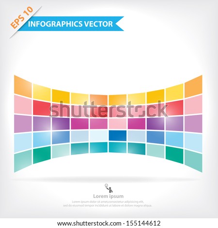 Colorful vector design for workflow layout, diagram, number options, web design, infographics, etc.