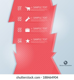 Colorful vector design for workflow, web design, infographics