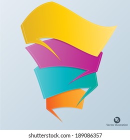 Colorful vector design for workflow, web design, infographics