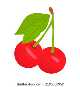 A colorful vector drawing of a cherry blossom that is great for stickers, cards, icons and more.
