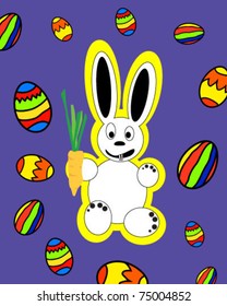 Colorful vector easter card